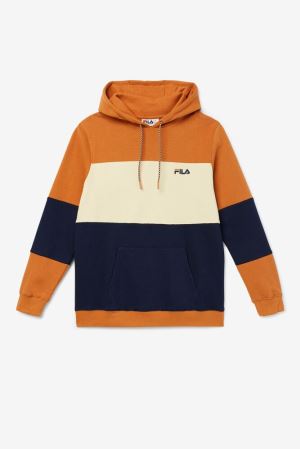 FILA Bryan Hoodies Blue,Mens Clothing | CA.HLCAFT456